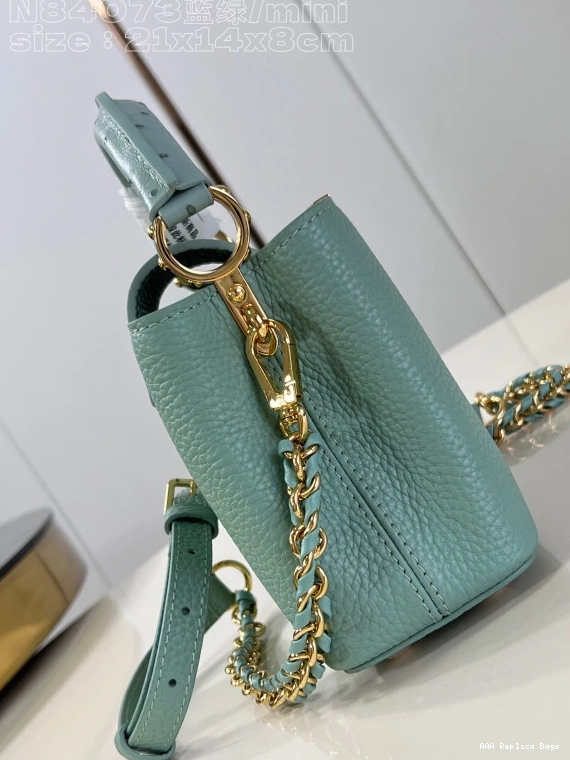 Aaa replica ru LOUIS VUITTON MINI-22*12*8CM CAPUCINES 0713